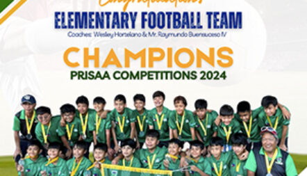 Elementary Football Champion in PRISAA 2024