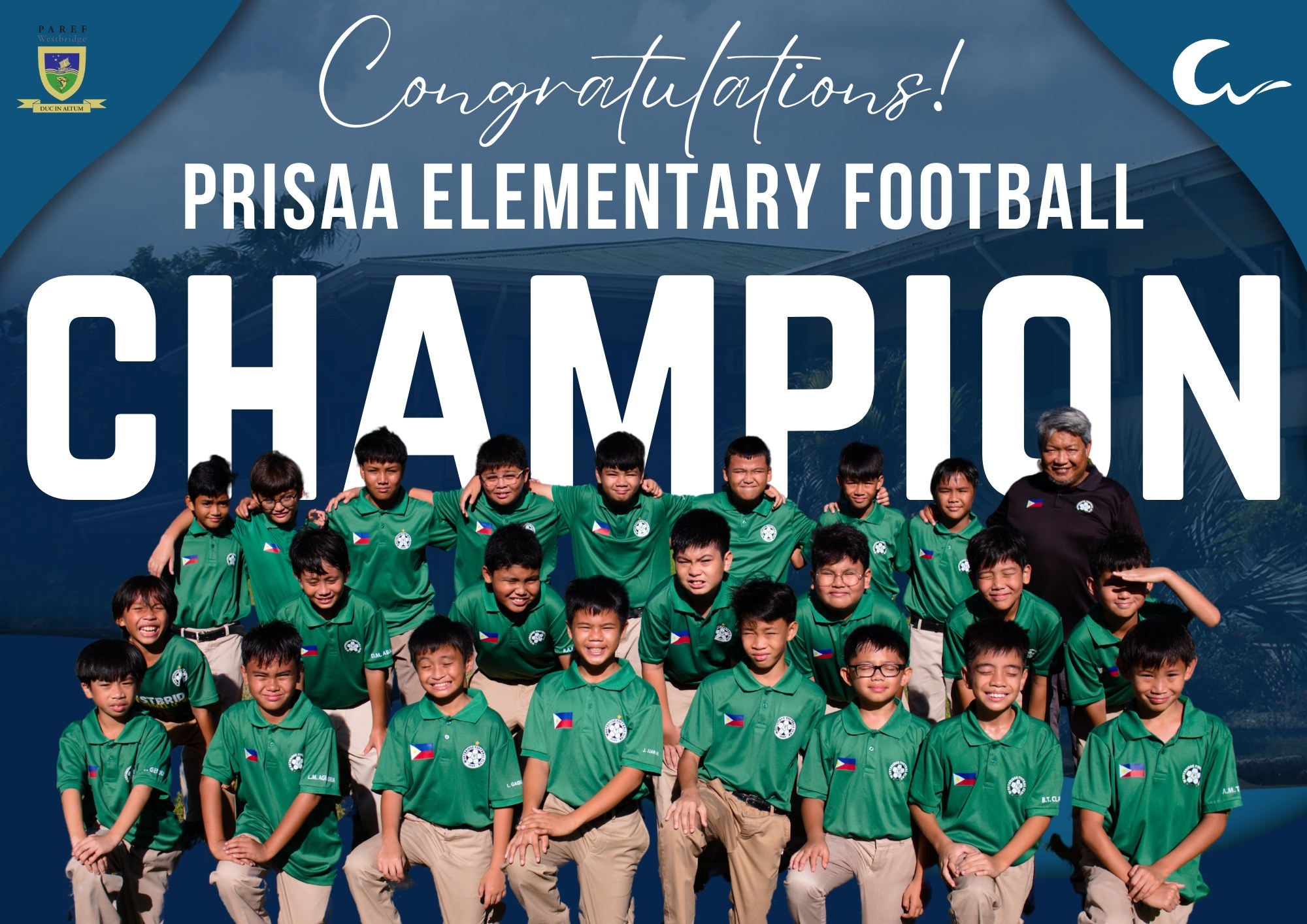 PRISAA Elem Football – Champion