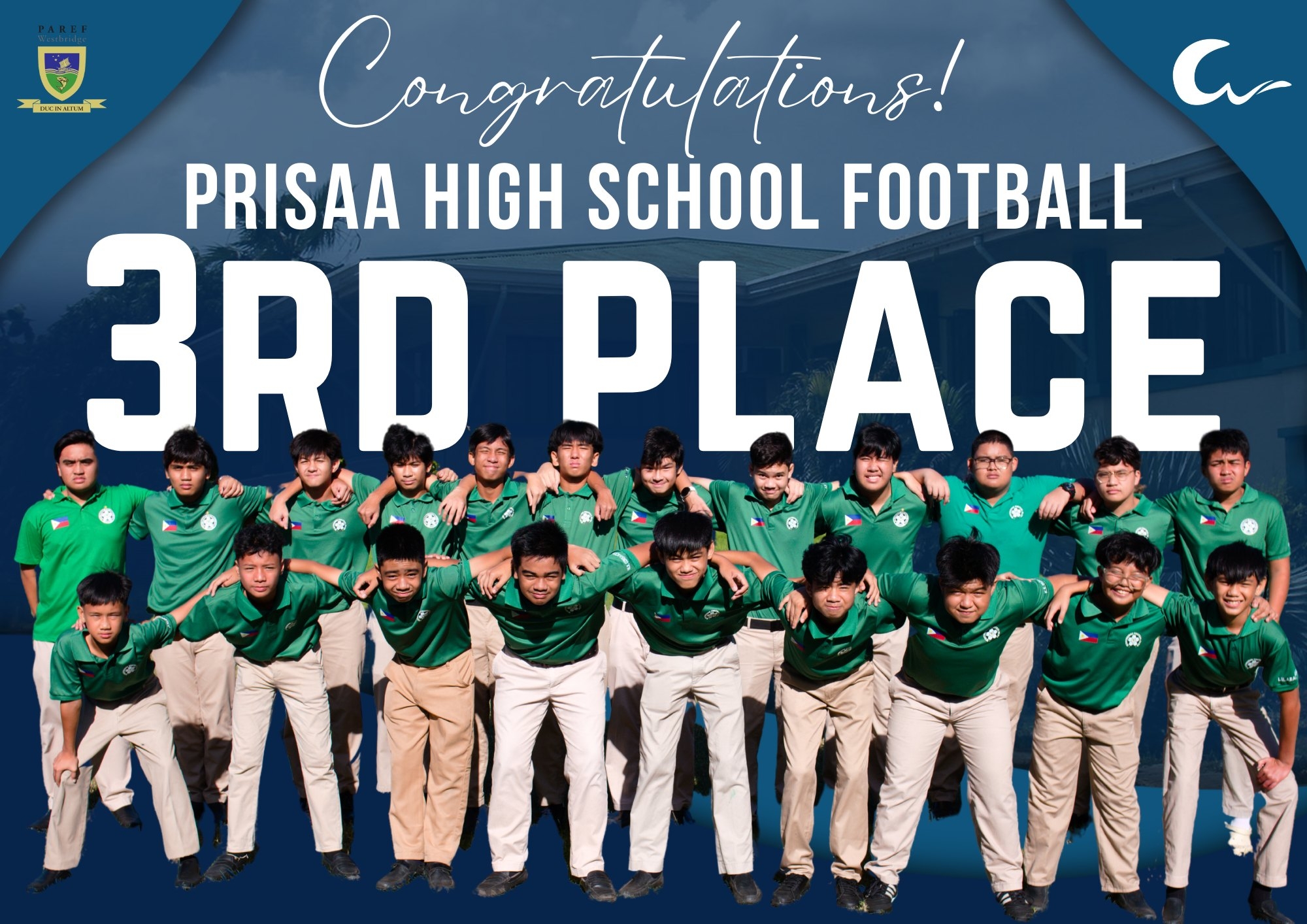 Prisaa HS Football – 3rd Place